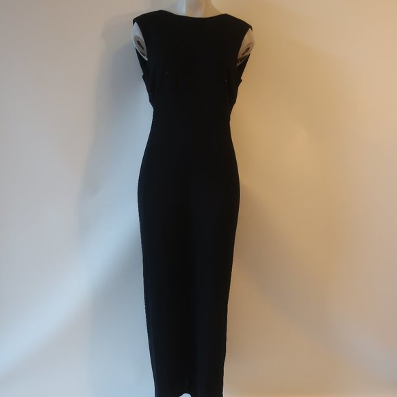 Womens Carla Westcott Black Sleeveless Maxi Evening Gown Dress 10 * - Picture 1 of 16